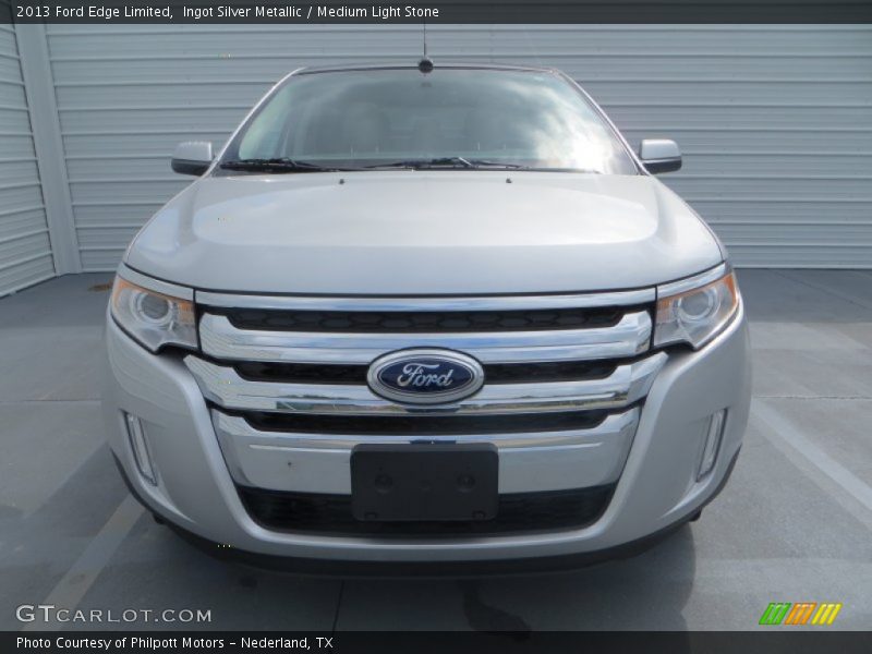 Ingot Silver Metallic / Medium Light Stone 2013 Ford Edge Limited