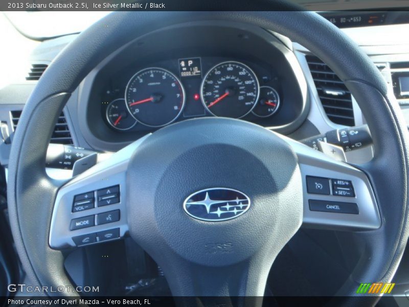 Ice Silver Metallic / Black 2013 Subaru Outback 2.5i