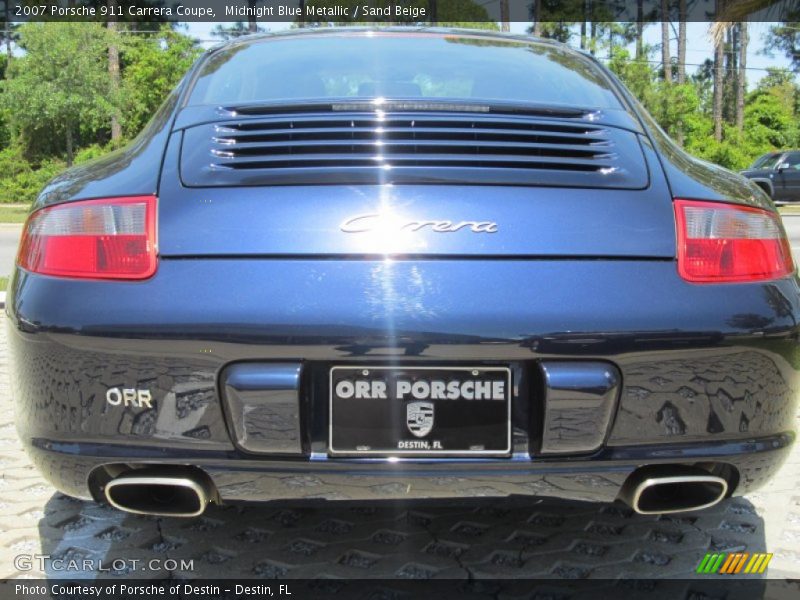 Midnight Blue Metallic / Sand Beige 2007 Porsche 911 Carrera Coupe