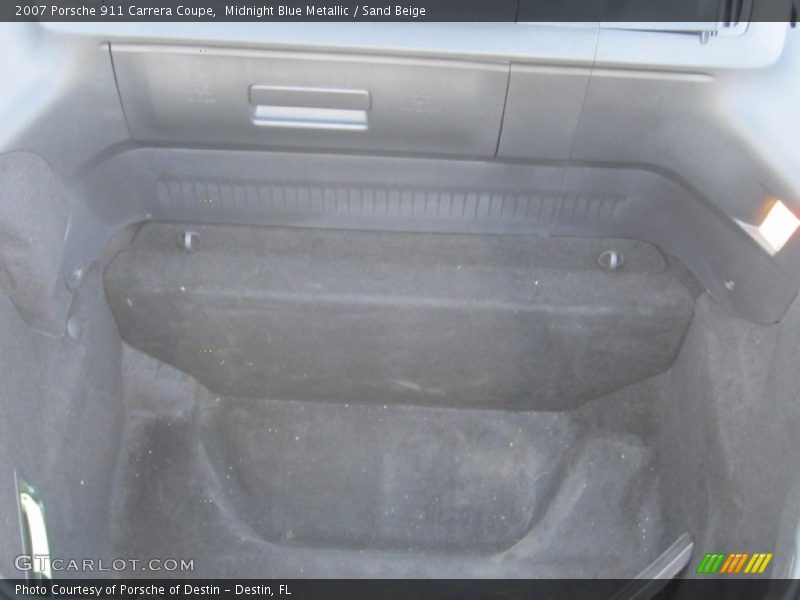 Midnight Blue Metallic / Sand Beige 2007 Porsche 911 Carrera Coupe