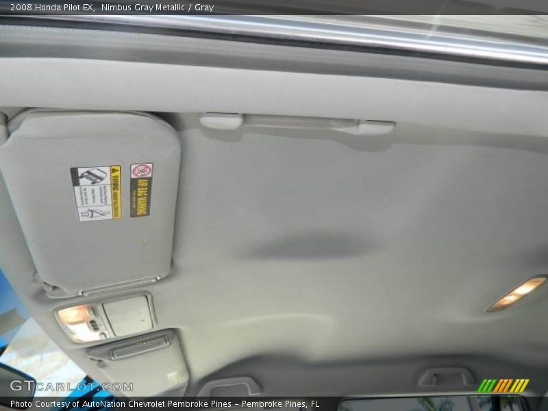 Nimbus Gray Metallic / Gray 2008 Honda Pilot EX