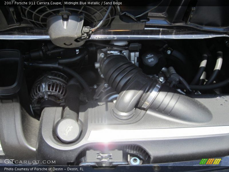 Midnight Blue Metallic / Sand Beige 2007 Porsche 911 Carrera Coupe