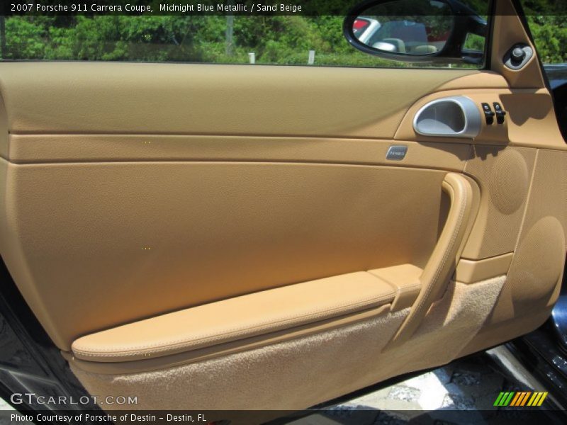 Midnight Blue Metallic / Sand Beige 2007 Porsche 911 Carrera Coupe