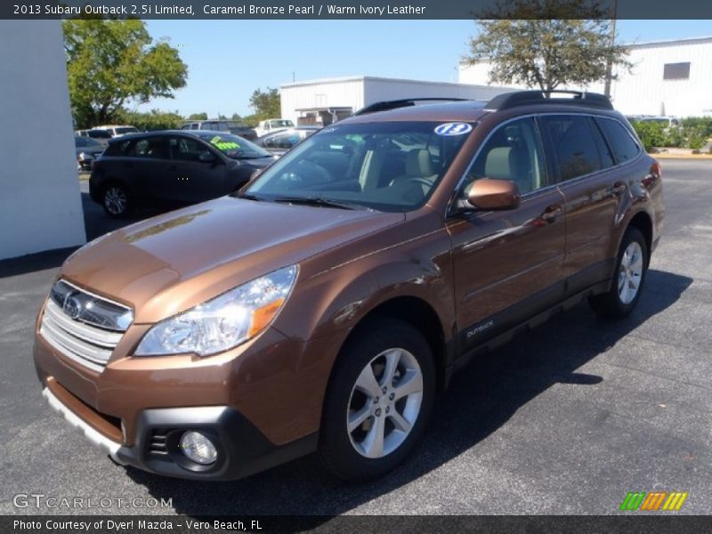 Caramel Bronze Pearl / Warm Ivory Leather 2013 Subaru Outback 2.5i Limited