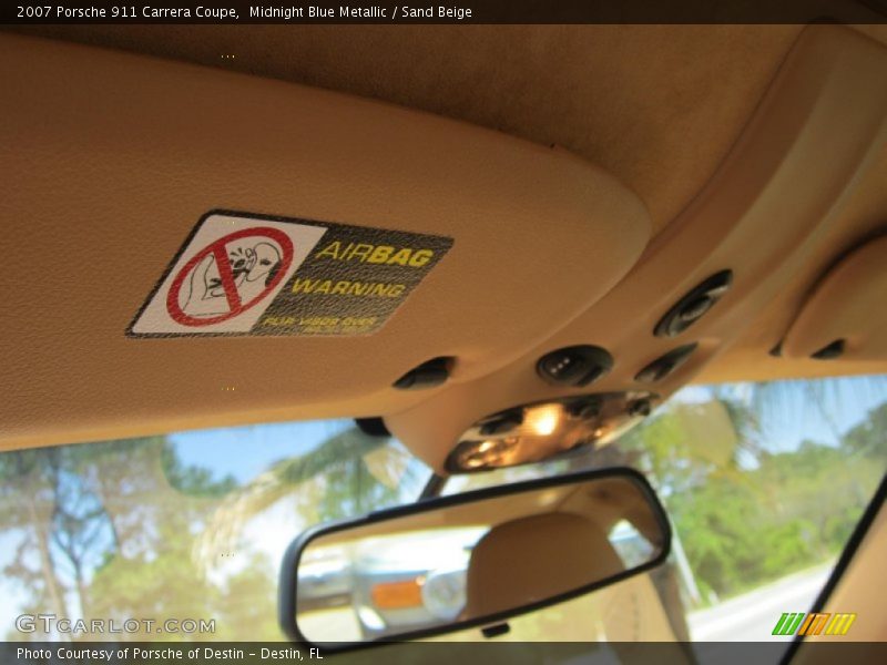 Midnight Blue Metallic / Sand Beige 2007 Porsche 911 Carrera Coupe