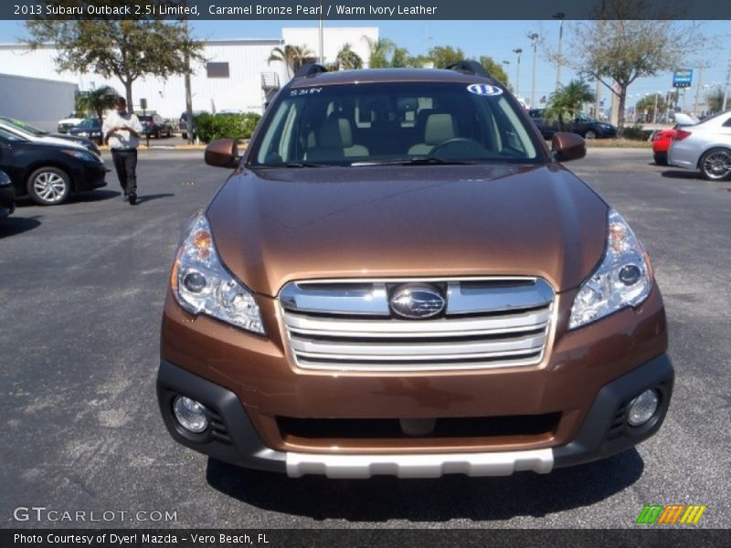 Caramel Bronze Pearl / Warm Ivory Leather 2013 Subaru Outback 2.5i Limited