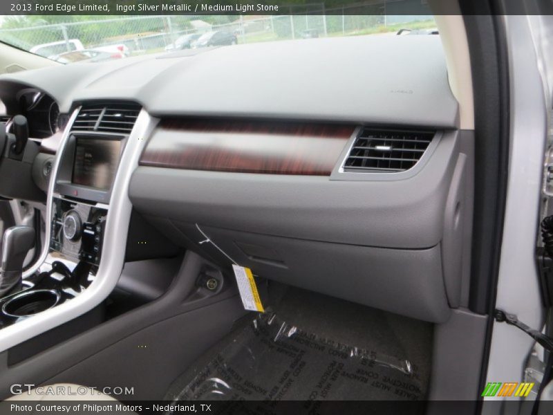 Ingot Silver Metallic / Medium Light Stone 2013 Ford Edge Limited