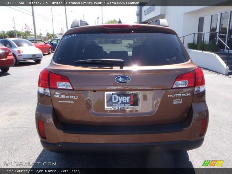 Caramel Bronze Pearl / Warm Ivory Leather 2013 Subaru Outback 2.5i Limited