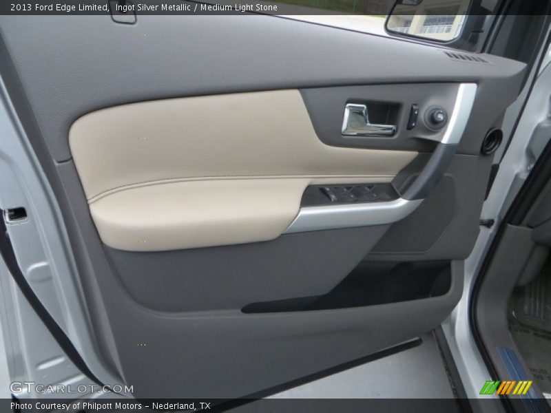Ingot Silver Metallic / Medium Light Stone 2013 Ford Edge Limited