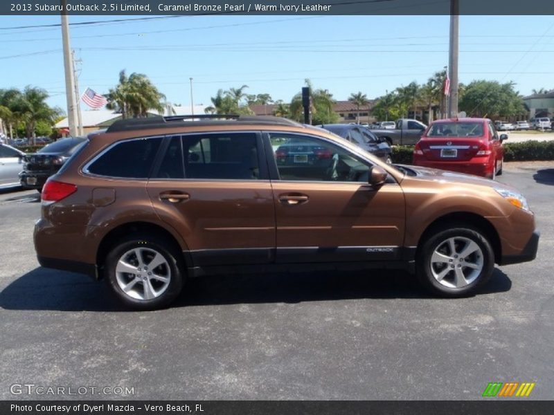Caramel Bronze Pearl / Warm Ivory Leather 2013 Subaru Outback 2.5i Limited