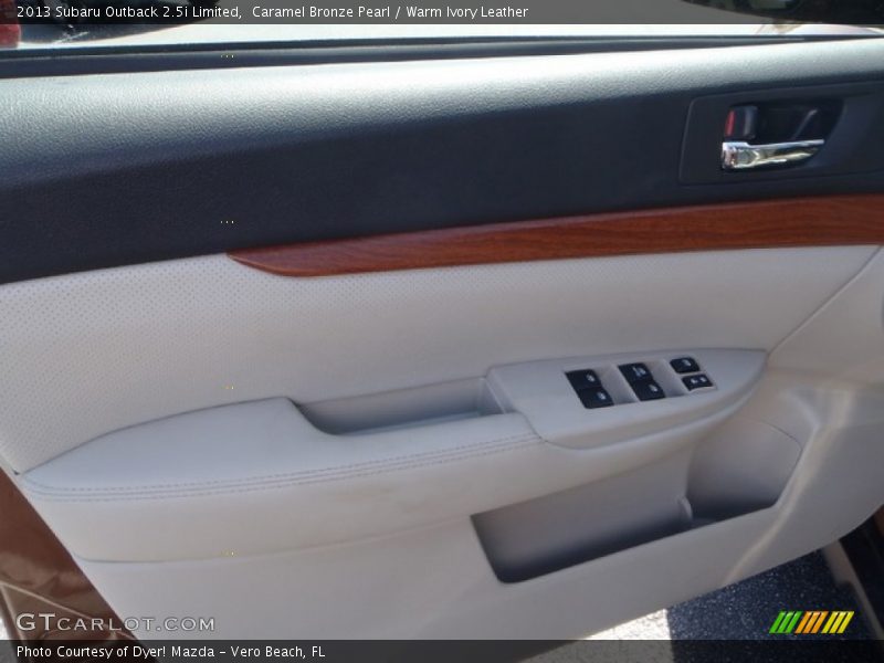 Caramel Bronze Pearl / Warm Ivory Leather 2013 Subaru Outback 2.5i Limited