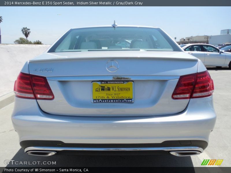 Iridium Silver Metallic / Gray/Dark Gray 2014 Mercedes-Benz E 350 Sport Sedan