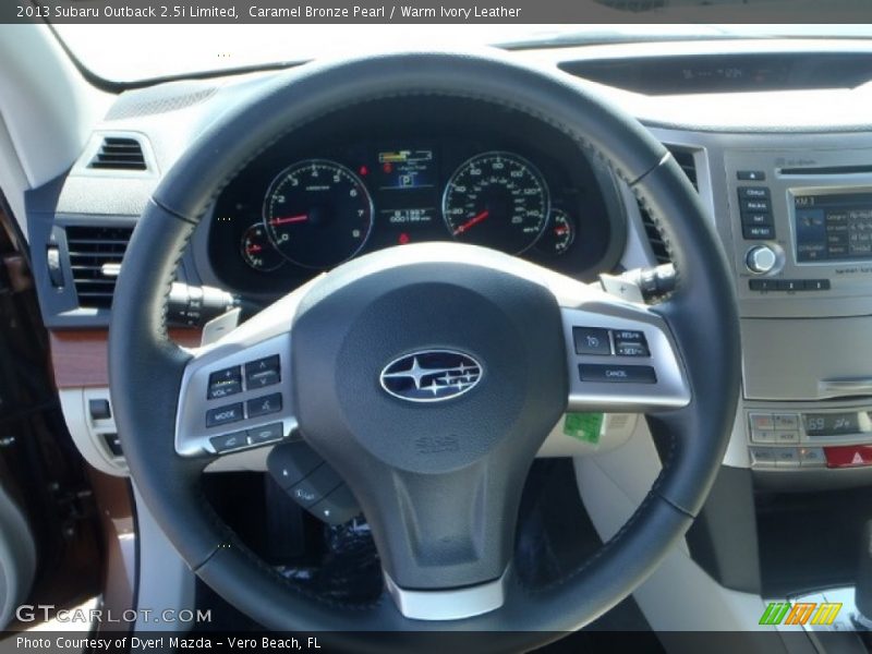 Caramel Bronze Pearl / Warm Ivory Leather 2013 Subaru Outback 2.5i Limited