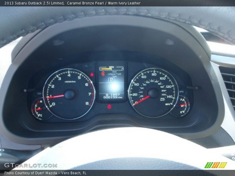 Caramel Bronze Pearl / Warm Ivory Leather 2013 Subaru Outback 2.5i Limited