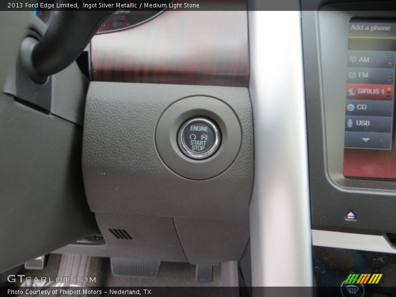 Ingot Silver Metallic / Medium Light Stone 2013 Ford Edge Limited