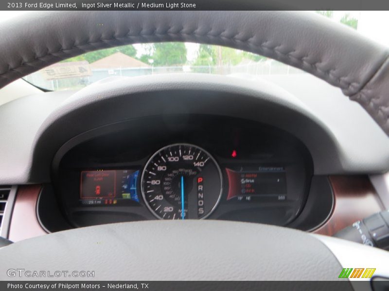 Ingot Silver Metallic / Medium Light Stone 2013 Ford Edge Limited