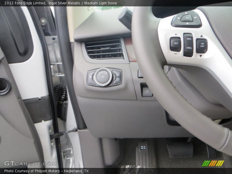 Ingot Silver Metallic / Medium Light Stone 2013 Ford Edge Limited