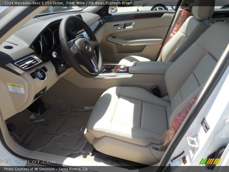  2014 E 350 Sedan Silk Beige/Espresso Brown Interior