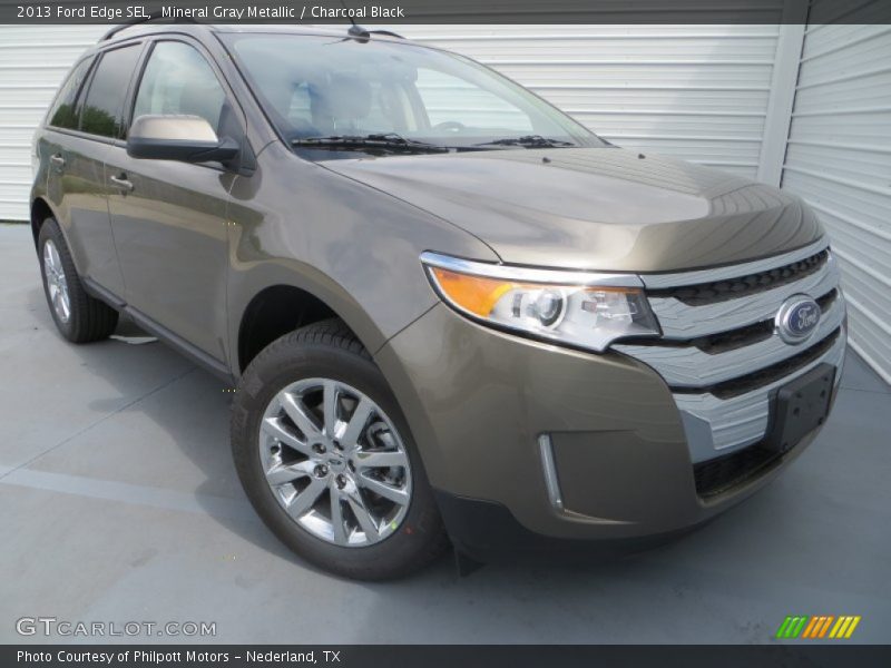 Mineral Gray Metallic / Charcoal Black 2013 Ford Edge SEL