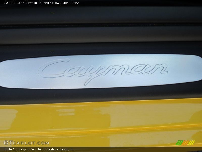 Speed Yellow / Stone Grey 2011 Porsche Cayman