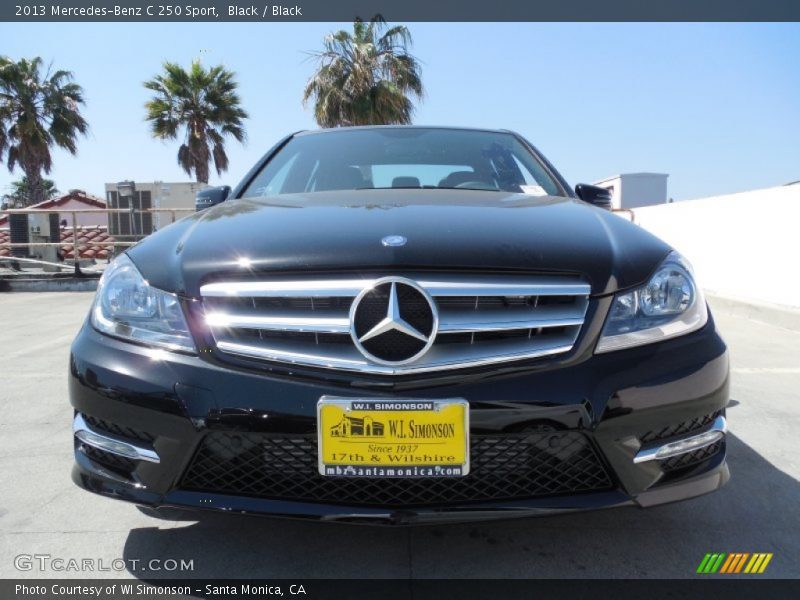Black / Black 2013 Mercedes-Benz C 250 Sport