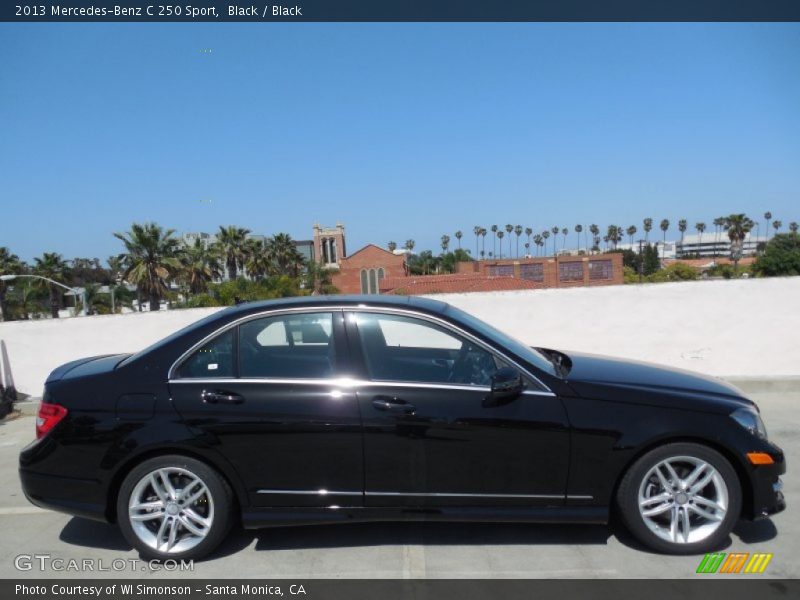 Black / Black 2013 Mercedes-Benz C 250 Sport