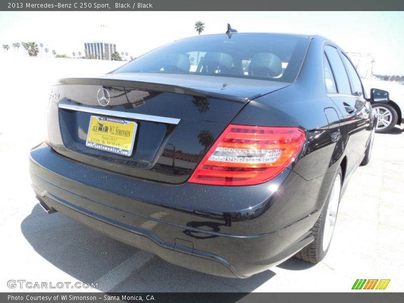 Black / Black 2013 Mercedes-Benz C 250 Sport