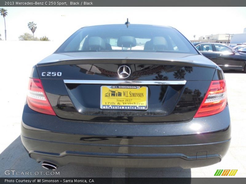 Black / Black 2013 Mercedes-Benz C 250 Sport