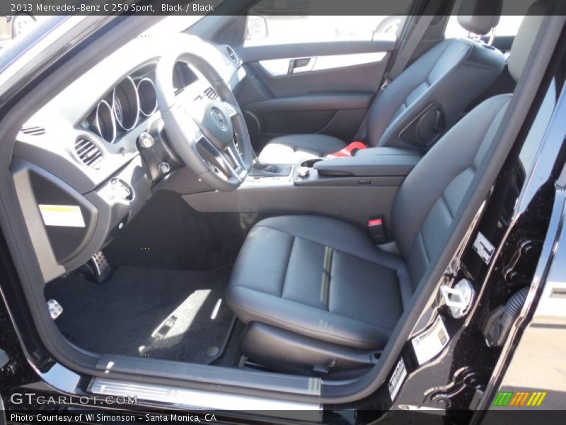 Black / Black 2013 Mercedes-Benz C 250 Sport