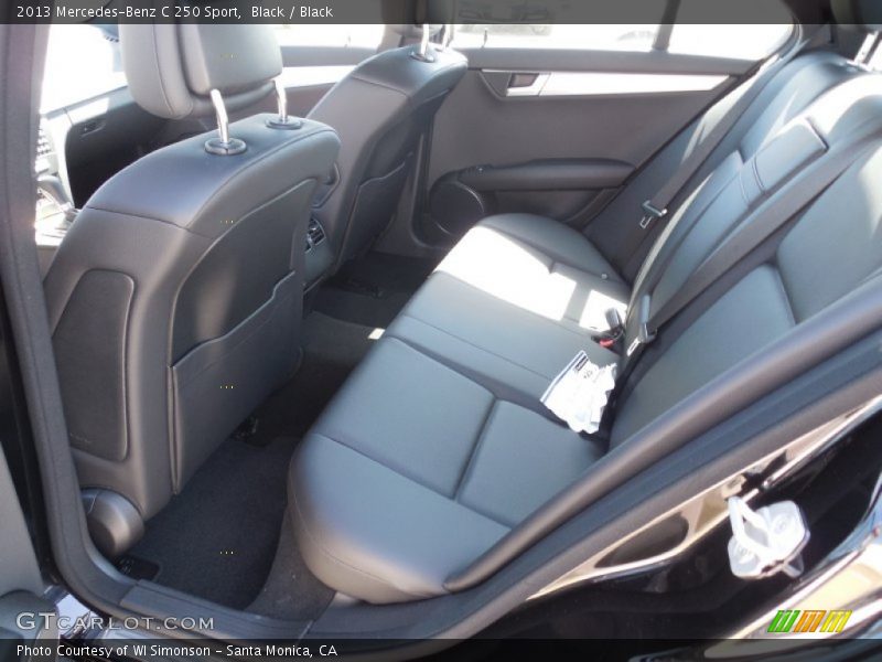 Black / Black 2013 Mercedes-Benz C 250 Sport