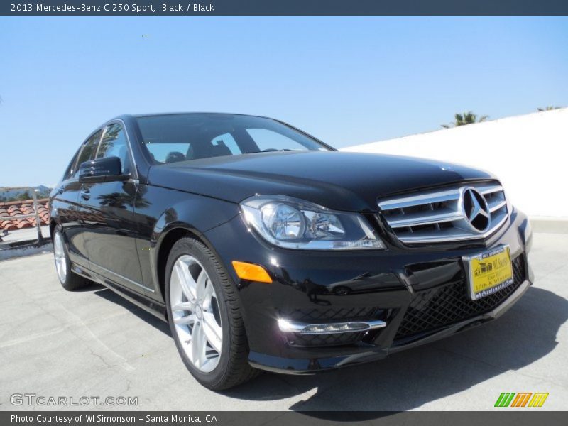 Black / Black 2013 Mercedes-Benz C 250 Sport