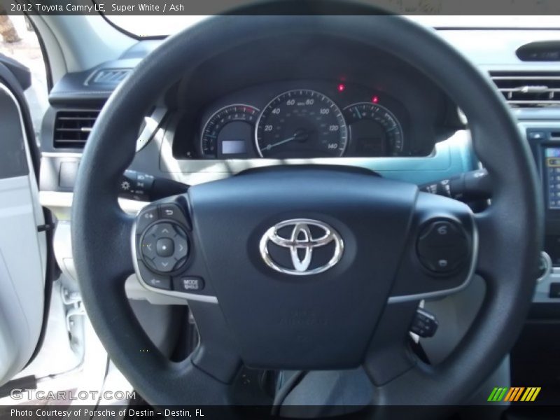 Super White / Ash 2012 Toyota Camry LE