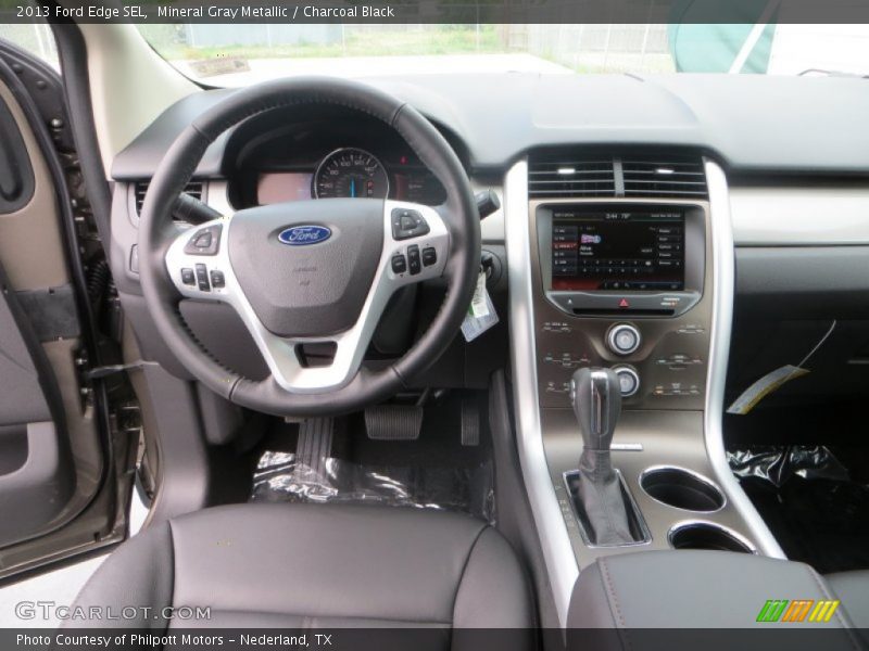 Mineral Gray Metallic / Charcoal Black 2013 Ford Edge SEL