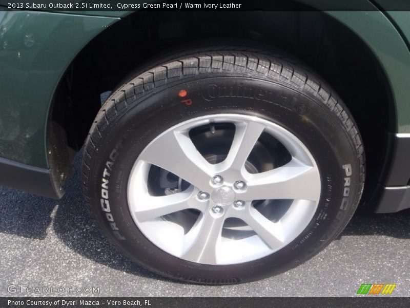 Cypress Green Pearl / Warm Ivory Leather 2013 Subaru Outback 2.5i Limited