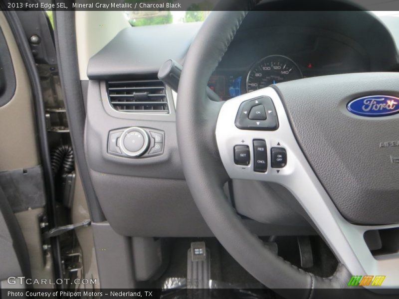 Mineral Gray Metallic / Charcoal Black 2013 Ford Edge SEL