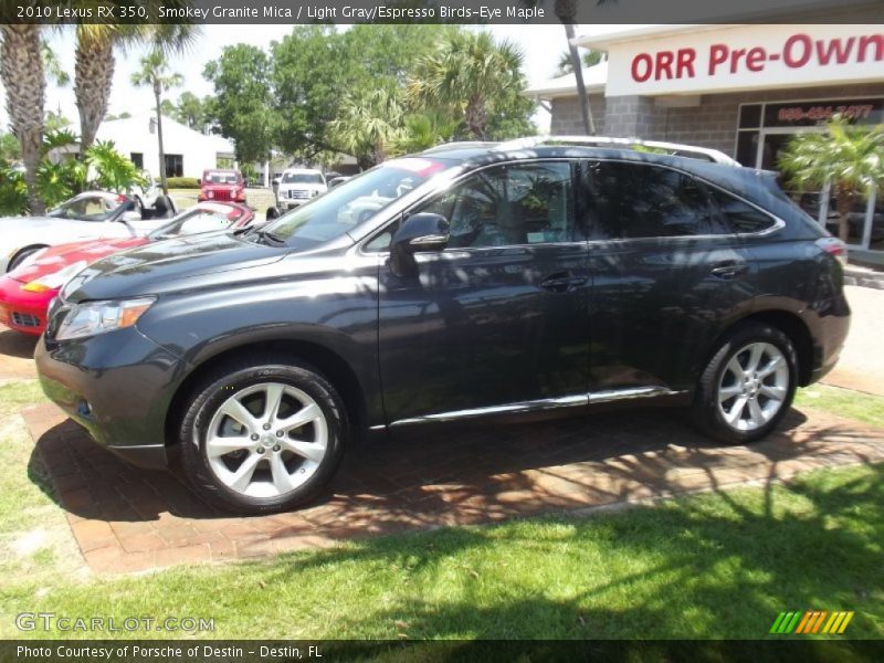 Smokey Granite Mica / Light Gray/Espresso Birds-Eye Maple 2010 Lexus RX 350
