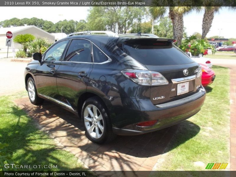 Smokey Granite Mica / Light Gray/Espresso Birds-Eye Maple 2010 Lexus RX 350