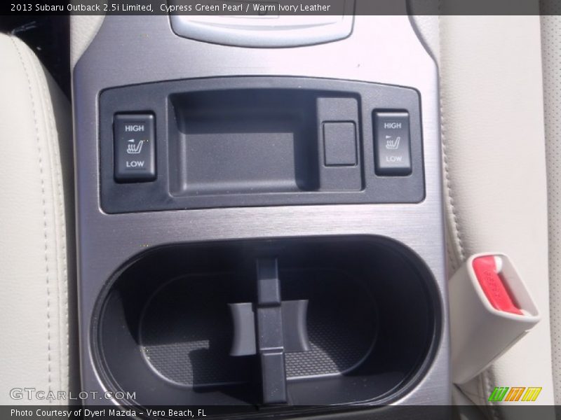 Cypress Green Pearl / Warm Ivory Leather 2013 Subaru Outback 2.5i Limited