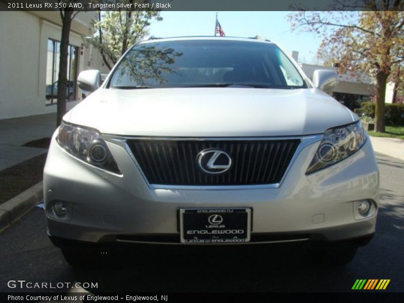 Tungsten Silver Pearl / Black 2011 Lexus RX 350 AWD