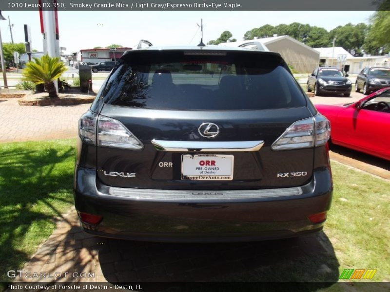 Smokey Granite Mica / Light Gray/Espresso Birds-Eye Maple 2010 Lexus RX 350
