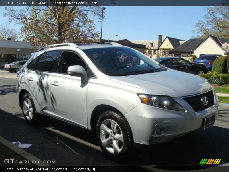 Tungsten Silver Pearl / Black 2011 Lexus RX 350 AWD