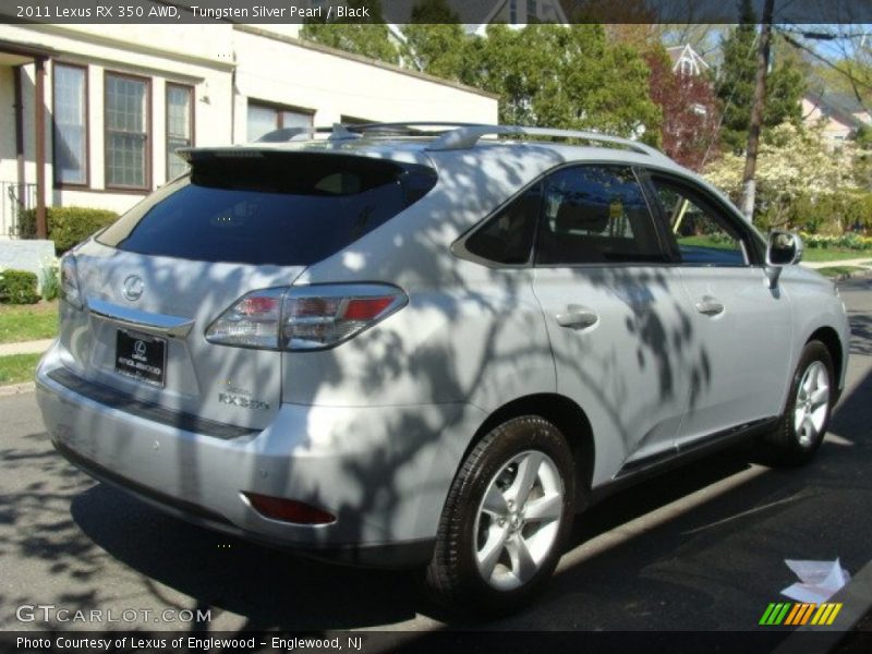 Tungsten Silver Pearl / Black 2011 Lexus RX 350 AWD