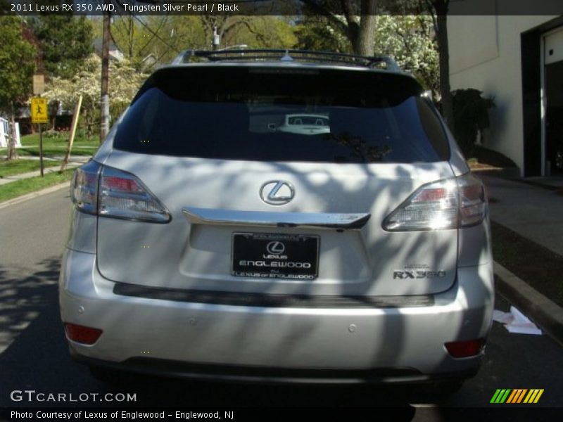 Tungsten Silver Pearl / Black 2011 Lexus RX 350 AWD