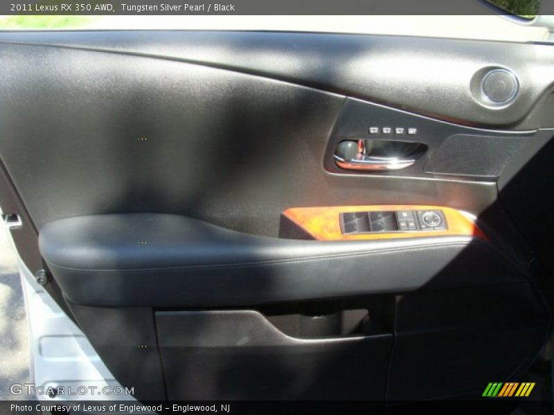 Tungsten Silver Pearl / Black 2011 Lexus RX 350 AWD