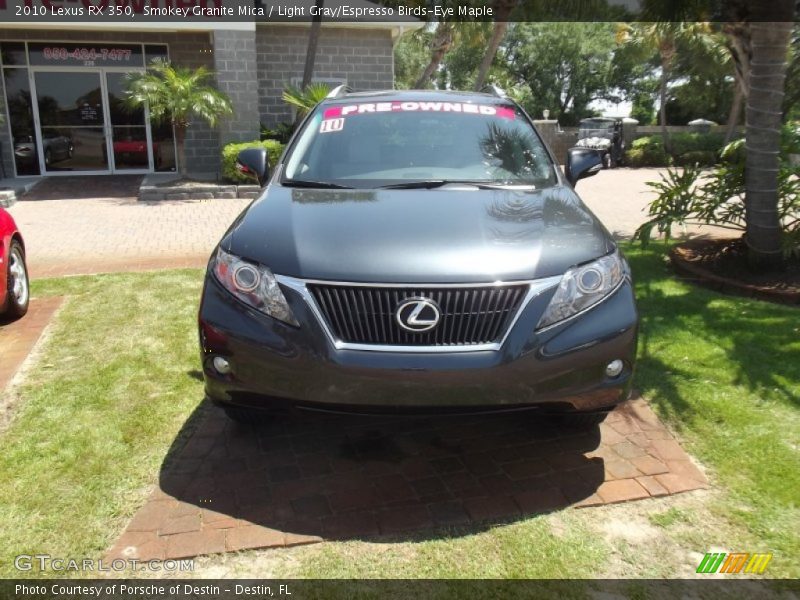 Smokey Granite Mica / Light Gray/Espresso Birds-Eye Maple 2010 Lexus RX 350