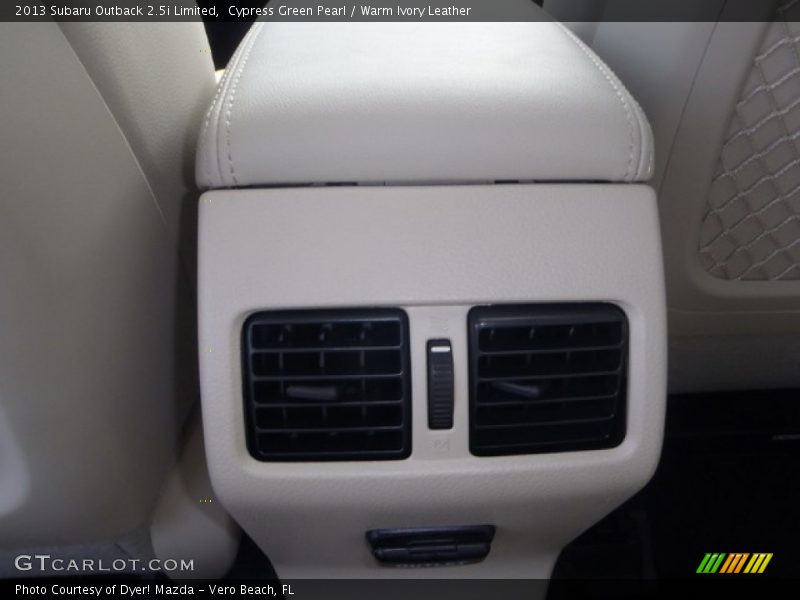 Cypress Green Pearl / Warm Ivory Leather 2013 Subaru Outback 2.5i Limited