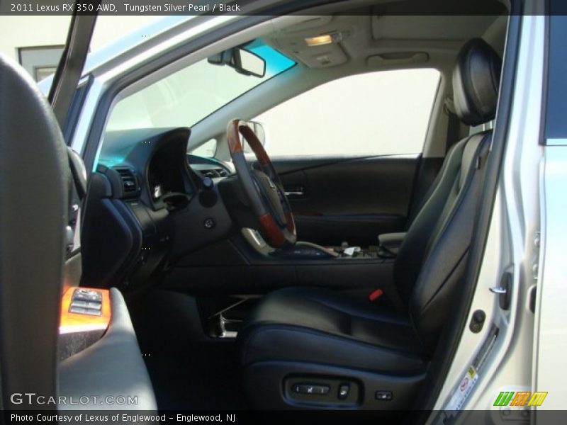 Tungsten Silver Pearl / Black 2011 Lexus RX 350 AWD