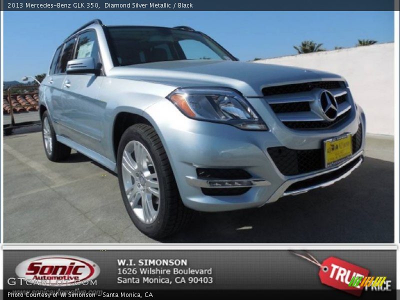 Diamond Silver Metallic / Black 2013 Mercedes-Benz GLK 350