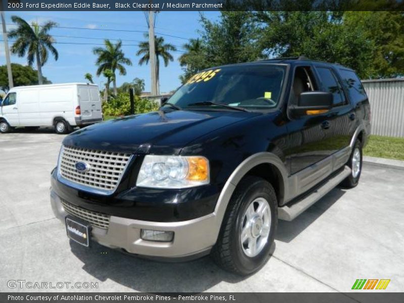 Black Clearcoat / Medium Parchment 2003 Ford Expedition Eddie Bauer