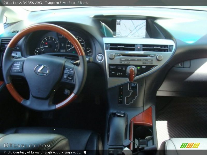 Tungsten Silver Pearl / Black 2011 Lexus RX 350 AWD